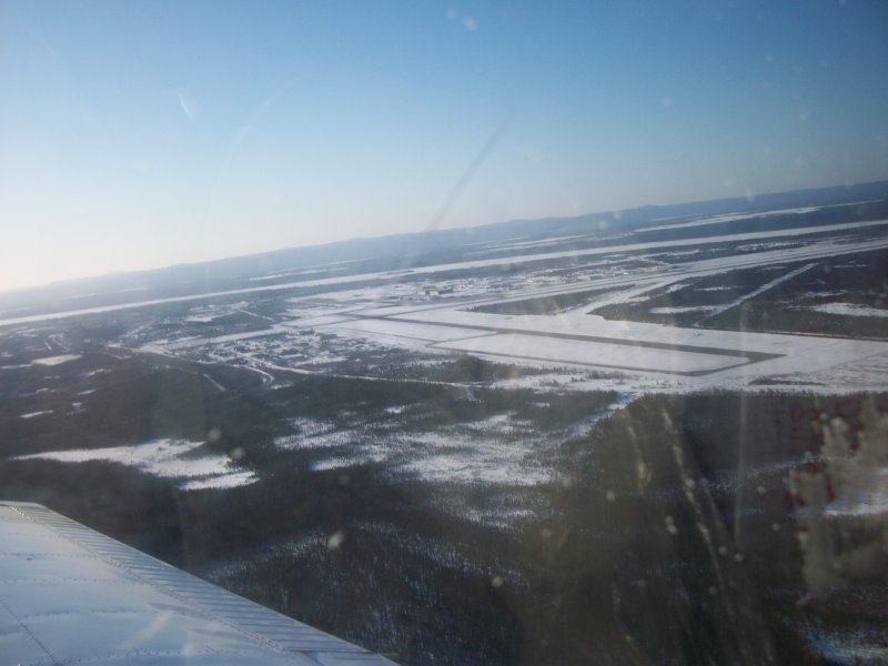 Taking off from Goose Bay airport